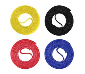 Label the Cable Klettové stahovací pásky 4× 1 m / Kabelové pásky na suchý zip / oboustranné / mix barev
