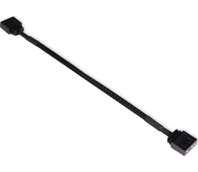 Alphacool Prodlužovací kabel aRGB 3-pin opletený / Prodlužovací kabel / 3-pin na 3-pin / 15 cm