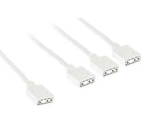 Kolink ARGB rozbočovací kabel 1-3 bílá / Rozbočovací kabel / ARGB 3-pin / 30 cm