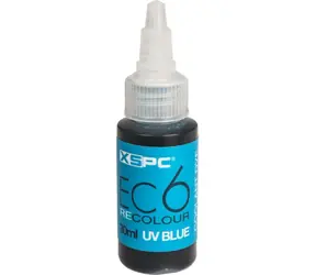 XSPC EC6 ReColour Dye UV modrá / Barvivo do chladicí kapaliny / Koncentrát / UV reaktivní / 30 ml