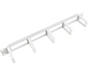 Lanberg 19" organizér kabelů šedá / Organizér kabelů / 1U / typ B / plast