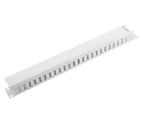 Lanberg Kabelový organizér Typ A šedá / Kabelový organizér / 19" / 1U