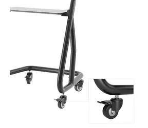 Hama TV stojan Trolley černá / TV stojan / pojízdný / 49–100" / VESA 1000x600 / nosnost 80 kg