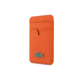 Lacoste Iconic Petit Pique MagSafe Peněženka oranžová / Peněženka / MagSafe / PU
