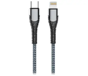 Colorway šedá / Datový kabel / USB-C - Lightning / 30W / 2 m