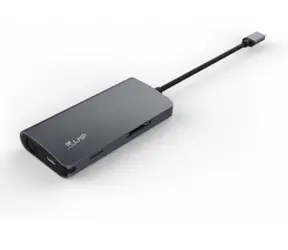 LMP USB-C mini Dock Space Gray / Dokovací stanice / 8 portů / hliníkové tělo