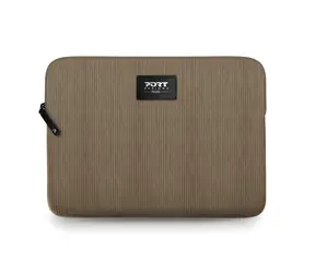 Port Designs Milano II Eco Sleeve pískově hnědá / Pouzdro na notebook / 13/14" / Manšestr / Eco