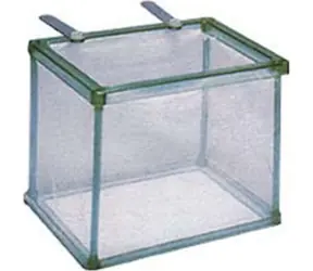 Porodnička síťková skládací / Pro odchov živorodek / 16,5 x 12,5 x 13,5 cm