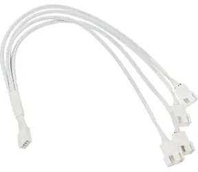 Kolink Rozbočovač ventilátorů 1-4 PWM bílá / Rozbočovací kabel / opletený / 35 cm