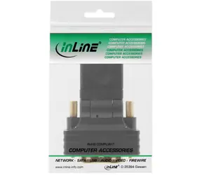 InLine adaptér HDMI - DVI-D černá / Adaptér / HDMI (F) - DVI-D (M) / lomený úhel