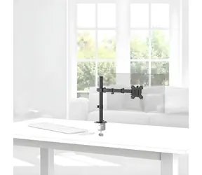 Hama Stolní držák pro 1 monitor 35" černá / Stolní držák / 1 rameno / VESA 75x75-100x100 / nosnost 12 kg