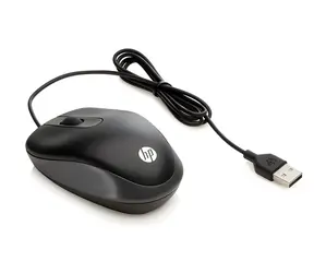 HP Travel Mouse černá / Drátová myš / USB / 1000 DPI / 2 tlačítka