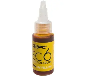 XSPC EC6 ReColour Dye UV žlutá / Barvivo do chladicí kapaliny / Koncentrát / UV reaktivní / 30 ml