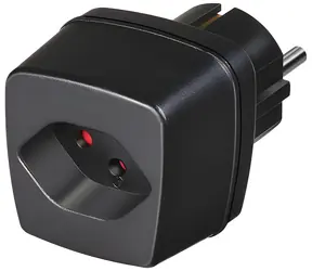 Brennenstuhl cestovní adaptér D-CH černá / Cestovní adaptér / 10 A / 230 V / uzemněný