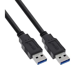 InLine USB-A - USB-A černá / Kabel / USB 3.0 / 5 Gbit/s / 1 m