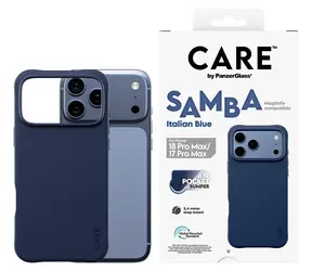 PanzerGlass CARE Samba iPhone 17 Pro Max Italian Blue / Kryt / MagSafe / TPU