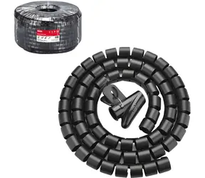 Unitek organizátor kabelů černý / Spirála / 10 m / 22 mm