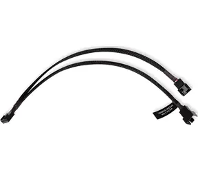 Alphacool Y-Splitter 4-Pin na 2x 4-Pin PWM 30cm černá / Kabel / PWM rozbočovač / 30 cm