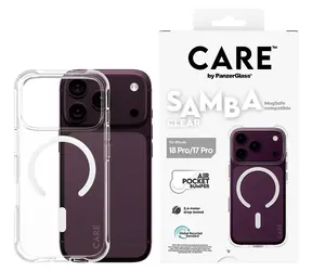 PanzerGlass CARE Samba White transparentní iPhone 17 Pro / Kryt / MagSafe / TPU
