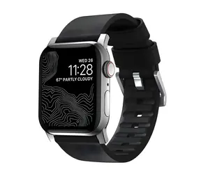 Nomad Active Strap Pro černá / Řemínek pro Apple Watch / 49/46/45/44/42 mm / kožený