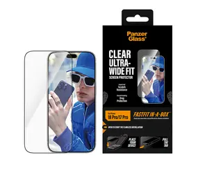 PanzerGlass Apple iPhone 17-18 Pro / Ochranné sklo / Ultra Wide Fit / FastFit / s aplikačním boxem