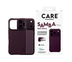 PanzerGlass CARE Samba Dark Cherry / Kryt / Apple iPhone 17 Pro / MagSafe / TPU