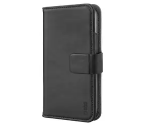 SBS pouzdro Book Wallet pro Apple iPhone 13 černá / Pouzdro / Pravá kůže