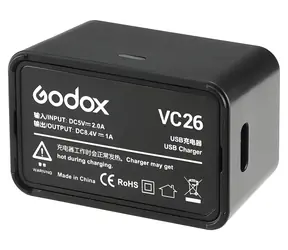 Godox VC26 / Nabíječka baterií / Pro V1 a AD100 Pro / USB napájení