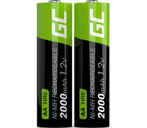 Green Cell Akumulátor AA (R6) 2000mAh / Nabíjecí baterie / AA / 2000 mAh / 2 ks