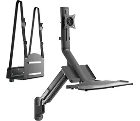 Maclean MC-838 / Nástěnný držák monitoru a klávesnice / 17-32"