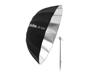 Godox UB-165S černá / Parabolický deštník / stříbrný vnitřek / 165 cm