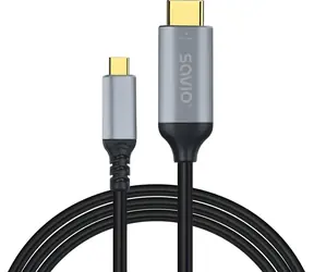 SAVIO CL-184 měděná / Kabel USB-C - HDMI / 3 m / HDMI 2.0b