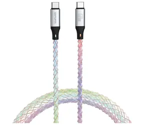 4smarts kabel USB-C na USB-C RGB 60W / Kabel / Power Delivery / 1,5 m