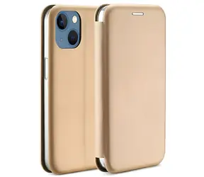 Beline Book Magnetic zlatá / Pouzdro typu kniha / Apple iPhone 15 Plus / Magnetické zapínání