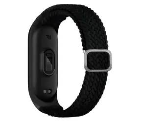 Beline Textilní řemínek Xiaomi Mi Band 3 a 4 černá / Řemínek / Textilní