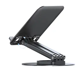 USAMS ZJ080 černá / Stolní držák / telefon a tablet / 4,7-12" / 360° otočný