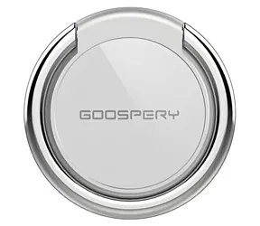 Mercury Ring stříbrná / Držák / Prstenový úchyt na prst / 360° otočný / univerzální