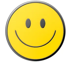 PopSockets PopTop Combo Enamel Be Happy žlutá / Držák telefonu / PopBase + PopTop + PopChain