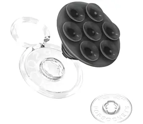 PopSockets PopTop Translucent Suck-Up černá / Držák telefonu / Stojánek / Vyměnitelný vršek
