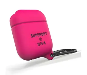 SuperDry AirPods 1/2 Cover růžová / Pouzdro pro sluchátka / AirPods 1, 2 / Voděodolné