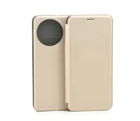 Beline Magnetic Book pouzdro pro Realme 11 zlatá / Pouzdro typu kniha / Magnetické zapínání / Umělá kůže