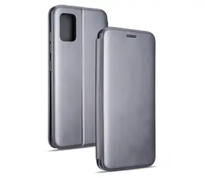 Beline Book Magnetic Samsung Galaxy A20s (SM-A207) stříbrná / Pouzdro typu kniha / Magnetické zavírání