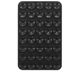 Univerzální přísavný držák na telefon černá / Držák / silikonové přísavky / na sklo, zrcadlo, palubní desku