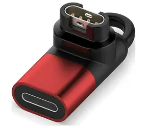 MajesticLine adaptér Lightning pro nabíjení hodinek Garmin červený / Adaptér / nabíjecí