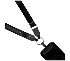 Audi D1 Crossbody řemínek na krk černá / Řemínek na krk / nylon / univerzální / nastavitelná délka