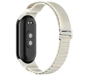 Beline Alpine béžová / Řemínek pro Xiaomi Mi Band 10/9/8 / nylon