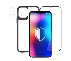 3mk Comfort Set 4in1 iPhone 12 Pro / Ochranný set / Kryt, tvrzené sklo 9H, ochrana kamery, aplikátor