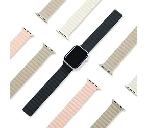 Araree Silicone Link pro Apple Watch 38/40/41 mm černo-šedý / Řemínek / silikonový / magnetický