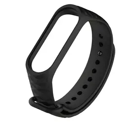 Beline Silicone Strap černá verze 2 / Řemínek / Xiaomi Mi Band 3/4 / Silikonový