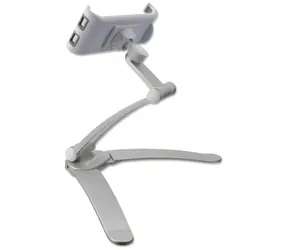 4smarts ErgoFix H7 stříbrná / Držák / kuchyňský a stolní / pro tablety a telefony 12-18 cm / 360° otočný